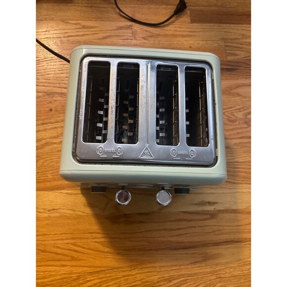 buydeem retro bagel 4Slice Toaster Extra Wide Slots Stainless Steel Mellow Green - Picture 3 of 9